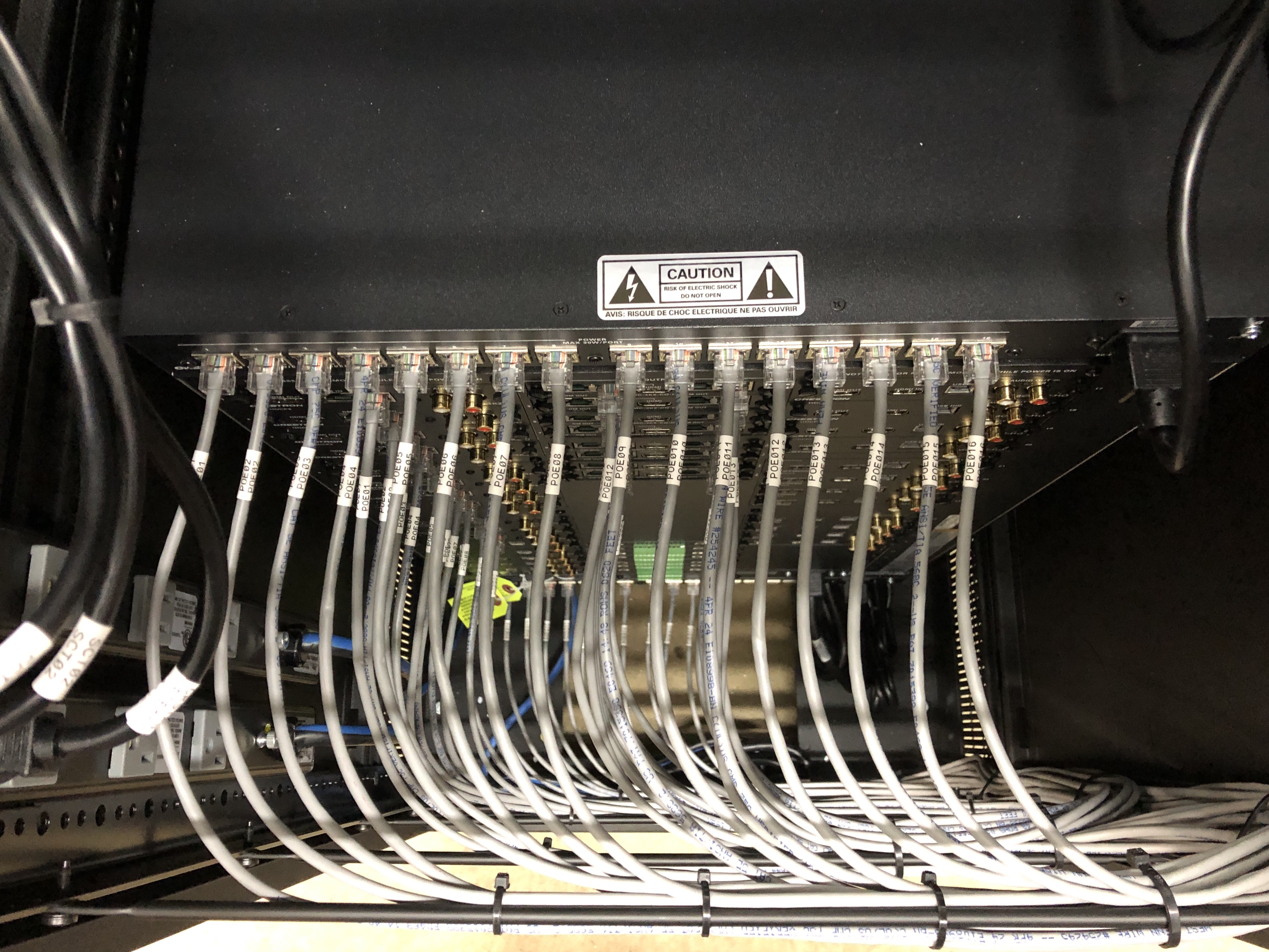 Organized Rack Cables