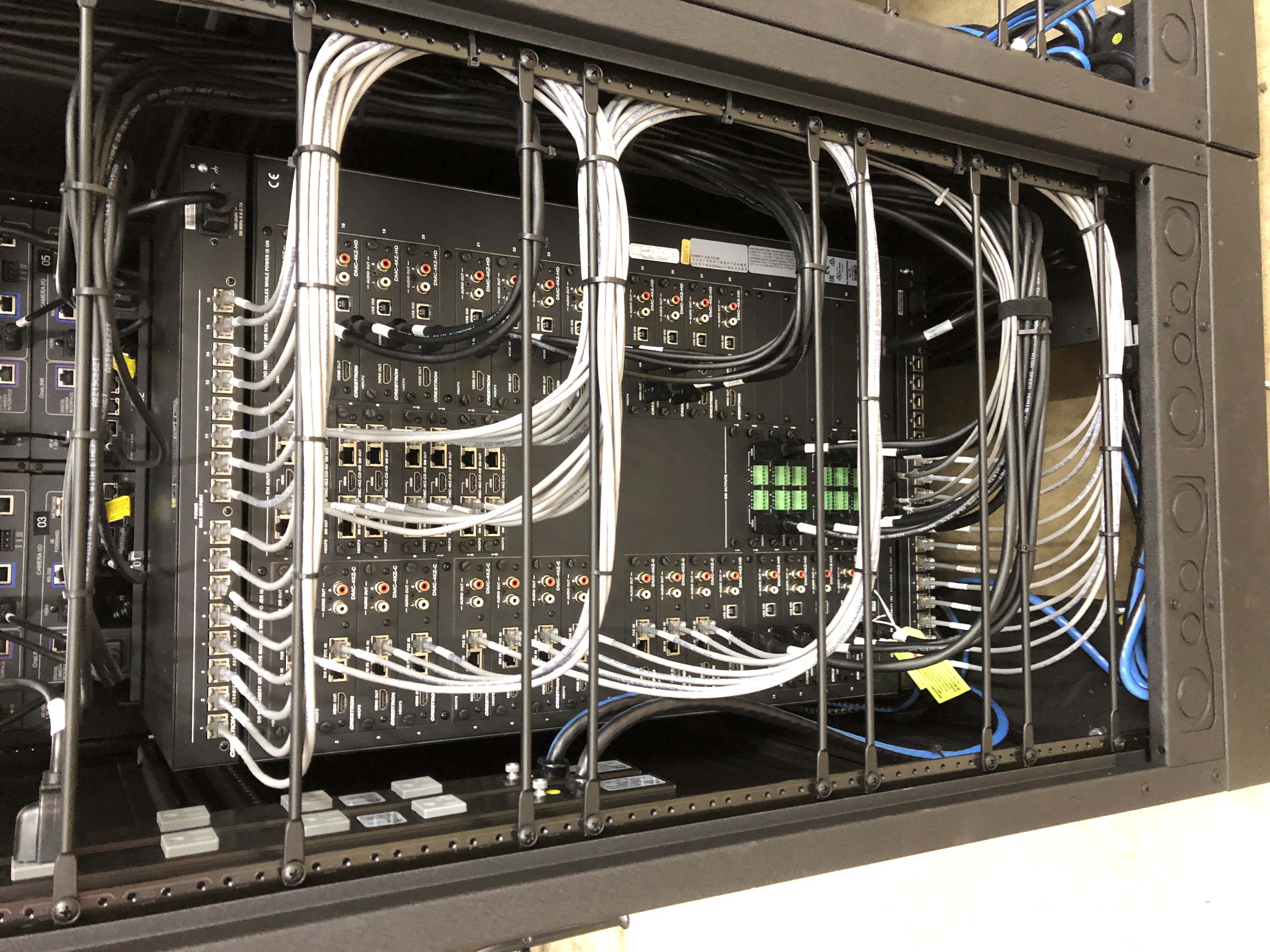 Organized rack Cabling