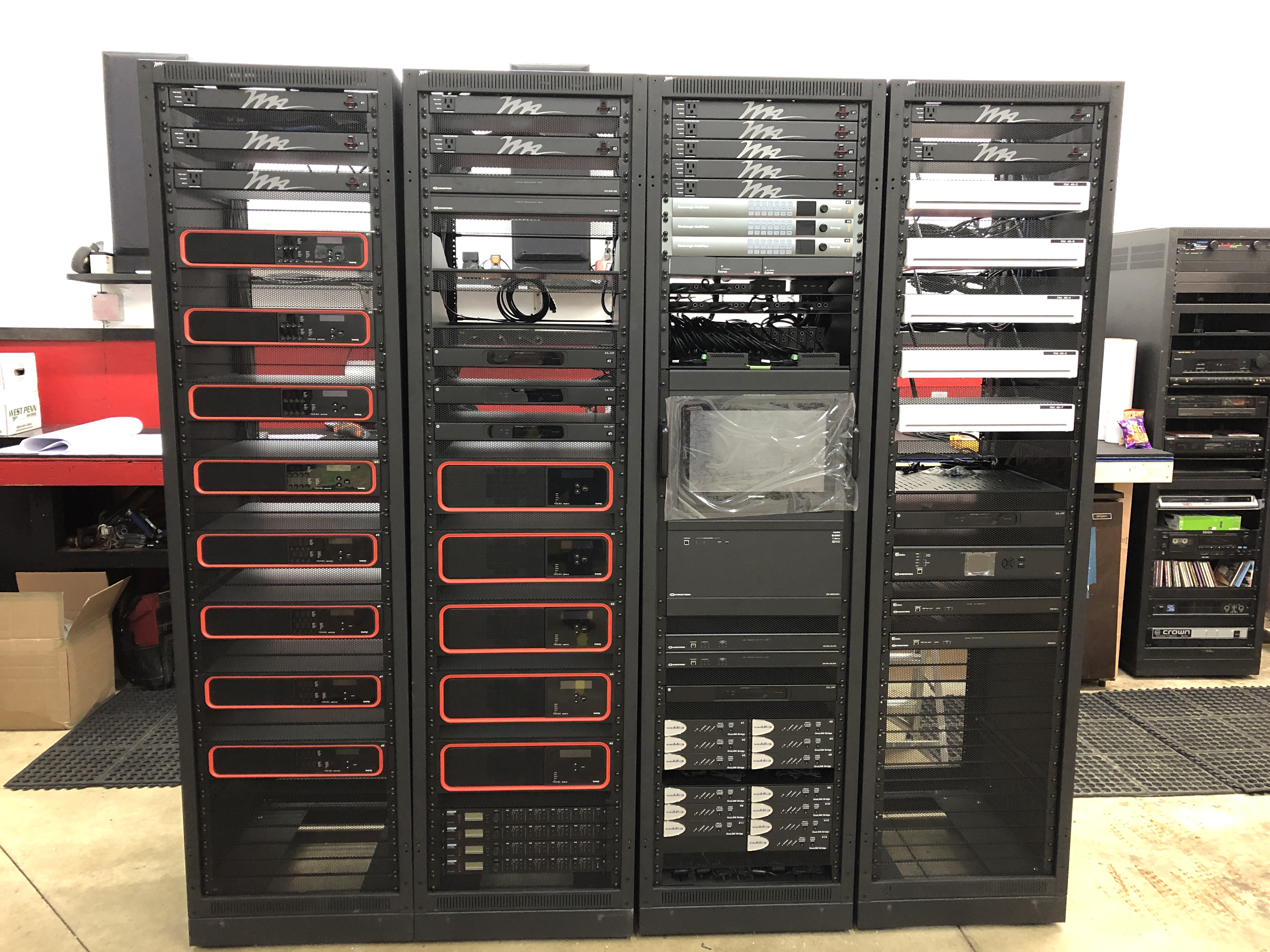 Completed racks