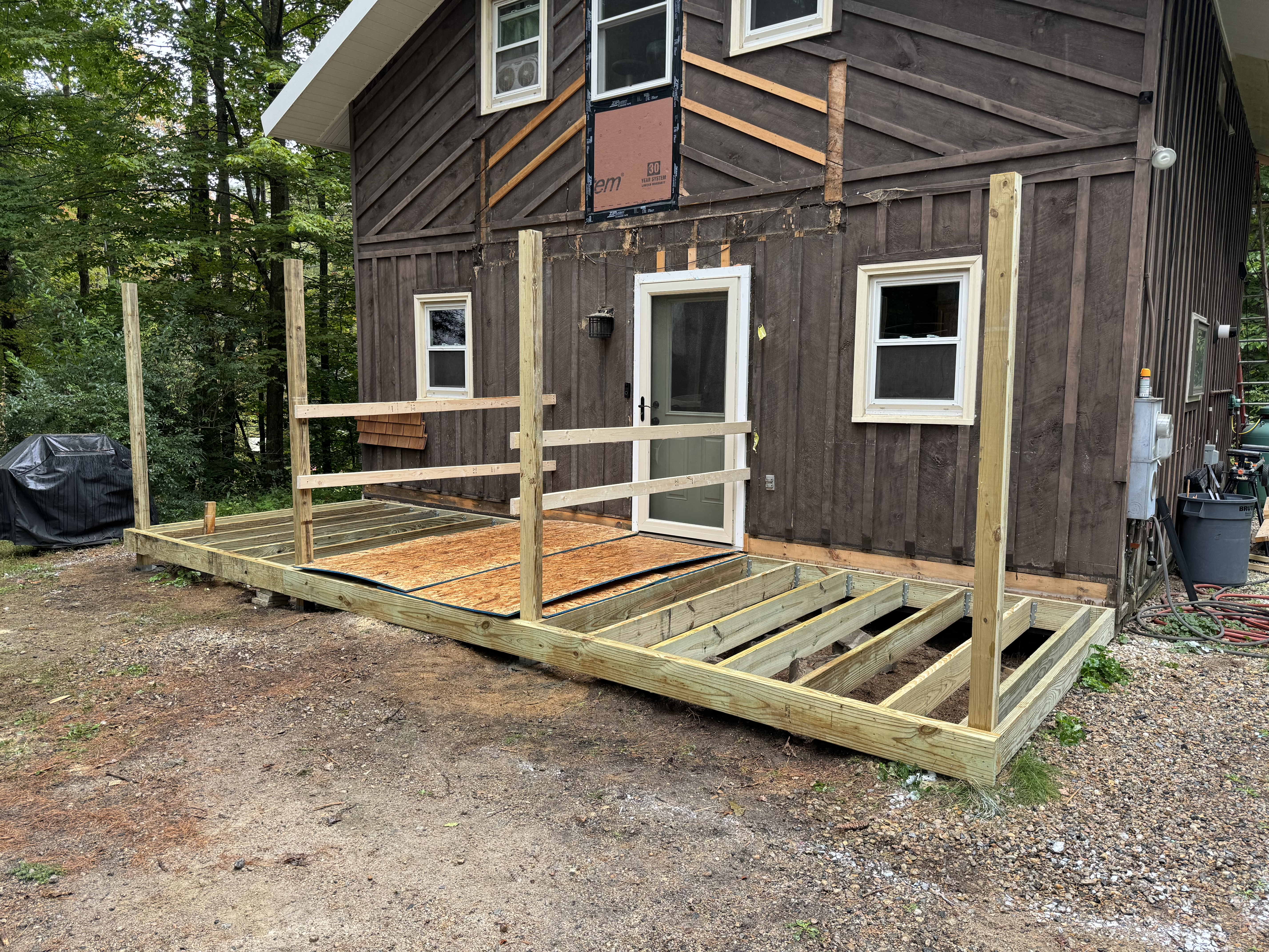 porch under construction